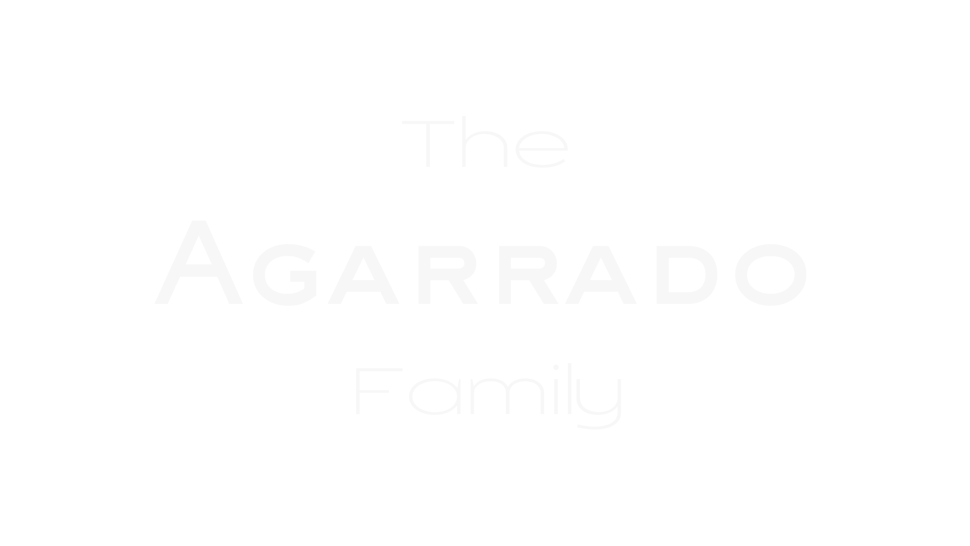 The Agarrado Family Logo